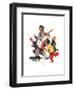 Jolly Postman-Norman Rockwell-Framed Giclee Print