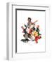 Jolly Postman-Norman Rockwell-Framed Giclee Print