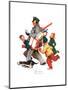 Jolly Postman-Norman Rockwell-Mounted Giclee Print