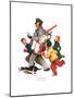 Jolly Postman-Norman Rockwell-Mounted Giclee Print