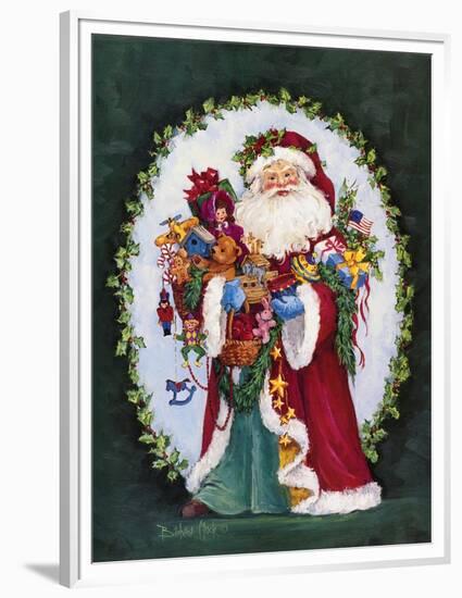 Jolly Saint Nick-Barbara Mock-Framed Premium Giclee Print