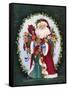 Jolly Saint Nick-Barbara Mock-Framed Stretched Canvas