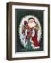 Jolly Saint Nick-Barbara Mock-Framed Giclee Print