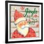 Jolly Santa III-Paul Brent-Framed Art Print