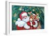 Jolly Santa-Kathleen Parr McKenna-Framed Art Print