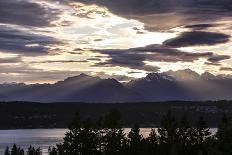 Bremerton, Washington State, USA, Olympic Mountains, Puget Sound sunset-Jolly Sienda-Photographic Print