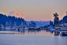 Bremerton, Washington State, USA, Olympic Mountains, Puget Sound sunset-Jolly Sienda-Photographic Print