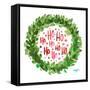 Jolly Wreath-Nola James-Framed Stretched Canvas