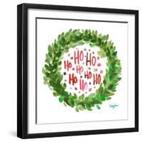 Jolly Wreath-Nola James-Framed Art Print