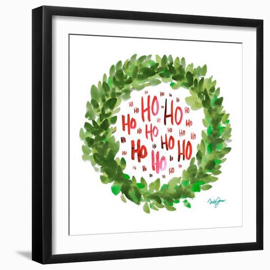 Jolly Wreath-Nola James-Framed Art Print