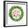 Jolly Wreath-Nola James-Framed Art Print