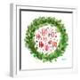 Jolly Wreath-Nola James-Framed Art Print