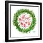 Jolly Wreath-Nola James-Framed Art Print