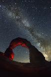 Delicate Arch and the Milky Way.-Jon Hicks-Photographic Print