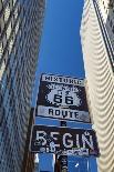 Road Sign at the Start of Route 66, Chicago, Illinois.-Jon Hicks-Photographic Print