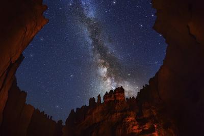 The Milky Way over Bryce Canyon.