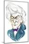 Jon Pertwee as Doctor Who in BBC television series of same name-Neale Osborne-Mounted Giclee Print