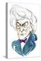 Jon Pertwee as Doctor Who in BBC television series of same name-Neale Osborne-Stretched Canvas