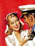 "Naval Officer & Woman," August 8, 1942-Jon Whitcomb-Giclee Print