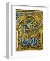 Jonah and the Whale, Verdun Altar, Begun 1181, Enamel-Nicholas of Verdun-Framed Giclee Print