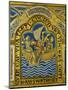 Jonah and the Whale, Verdun Altar, Begun 1181, Enamel-Nicholas of Verdun-Mounted Giclee Print