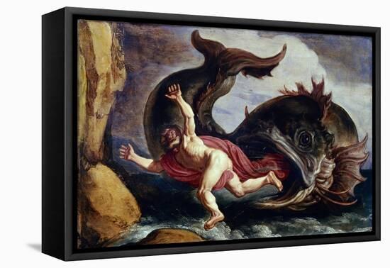Jonah and the Whale-Pieter Lastman-Framed Stretched Canvas