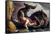 Jonah and the Whale-Pieter Lastman-Framed Stretched Canvas