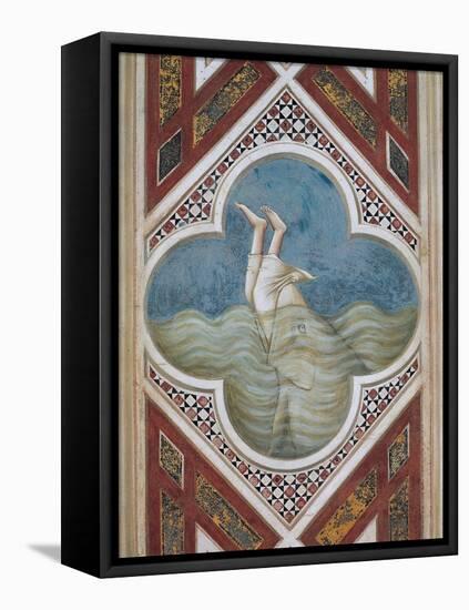 Jonah and the Whale-Giotto di Bondone-Framed Stretched Canvas