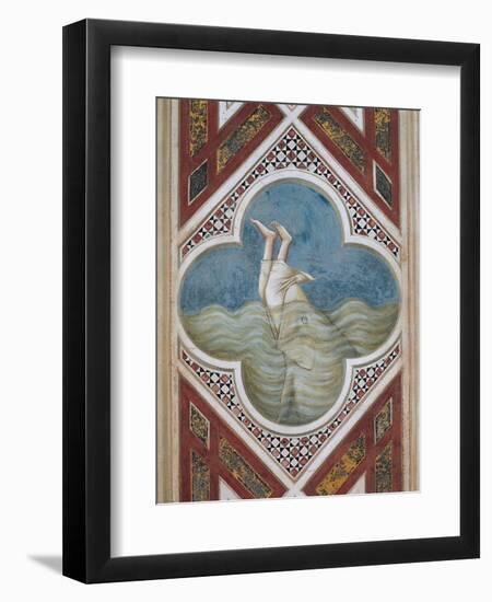 Jonah and the Whale-Giotto di Bondone-Framed Art Print