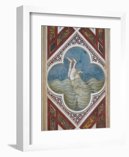 Jonah and the Whale-Giotto di Bondone-Framed Art Print