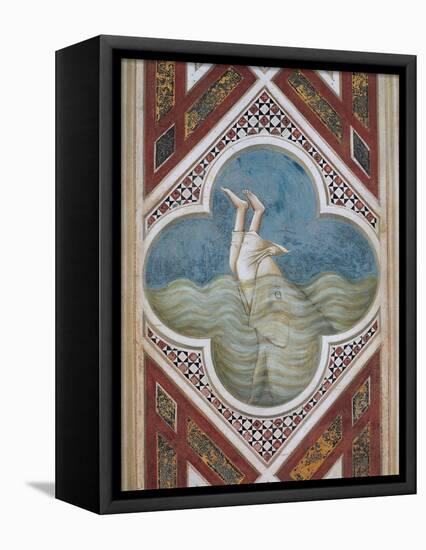 Jonah and the Whale-Giotto di Bondone-Framed Stretched Canvas