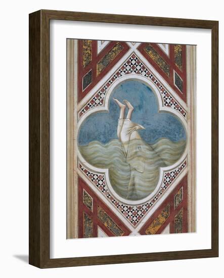 Jonah and the Whale-Giotto di Bondone-Framed Art Print