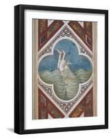 Jonah and the Whale-Giotto di Bondone-Framed Art Print