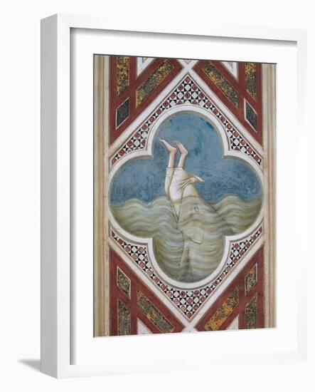 Jonah and the Whale-Giotto di Bondone-Framed Art Print