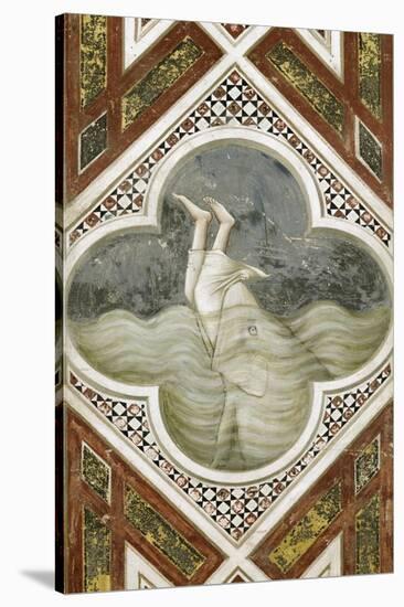 Jonah and the Whale-Giotto di Bondone-Stretched Canvas