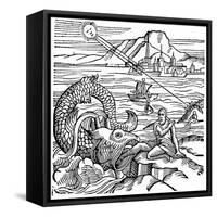 Jonah Being Spewed Up by the Whale, 1557-null-Framed Stretched Canvas