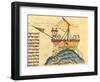 Jonah Eaten by the Whale, from a Hebrew Bible, 1299-Joseph Asarfati-Framed Premium Giclee Print