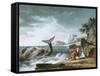 Jonah Having Been Vomited Out by the Whale onto Dry Land-Claude Joseph Vernet-Framed Stretched Canvas