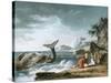 Jonah Having Been Vomited Out by the Whale onto Dry Land-Claude Joseph Vernet-Stretched Canvas