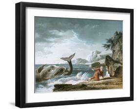 Jonah Having Been Vomited Out by the Whale onto Dry Land-Claude Joseph Vernet-Framed Giclee Print