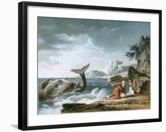 Jonah Having Been Vomited Out by the Whale onto Dry Land-Claude Joseph Vernet-Framed Giclee Print