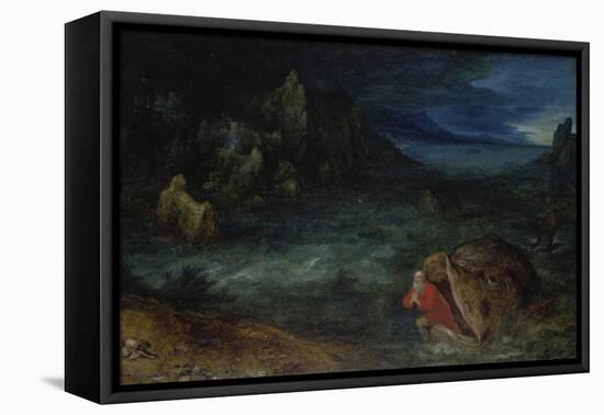 Jonah Leaves the Whale-Jan Brueghel the Elder-Framed Stretched Canvas