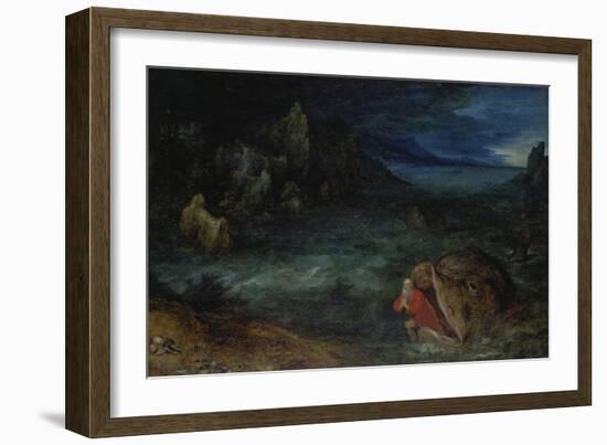 Jonah Leaves the Whale-Jan Brueghel the Elder-Framed Giclee Print