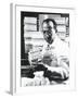 Jonas E. Salk Medical Researcher Who Developed the First Polio Vaccine, Ca. 1955-null-Framed Photo