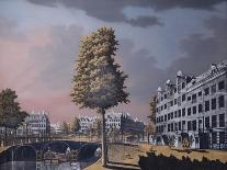 A View of the Herengracht Overlooking Binnenamstel and the Nieuwe Herengracht-Jonas Zeuner-Framed Giclee Print