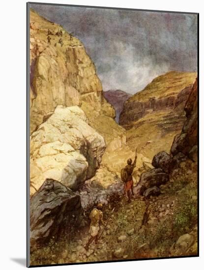 Jonathan and the Philistines - Bible-William Brassey Hole-Mounted Giclee Print