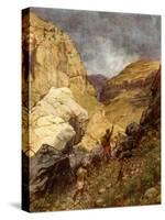 Jonathan and the Philistines - Bible-William Brassey Hole-Stretched Canvas