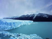 Misty Mountains Behind Glacier-Jonathan Andrew-Stretched Canvas