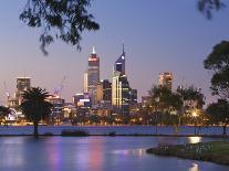 Swan River and James Mitchell Park at dusk-Jonathan Hicks-Photographic Print