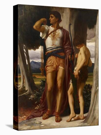 Jonathan’S Token to David, C.1868-Frederic Leighton-Stretched Canvas